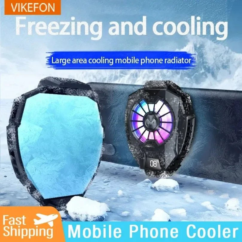 MEMO DL05 Mobile Phone Cooler Back Clamp Cooling Fan Radiator Gaming Heat Sink Cooler System For Smartphones Tablets iPhone