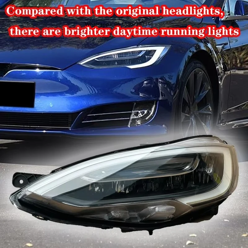 

Для модернизации и замены: светодиодные фары для Tesla Model S 2014-2019 с восстановленной подсветкой 6000K 12V