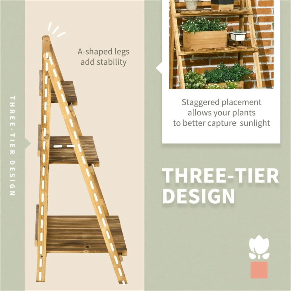 

Flower Stand/Plant Stand for gardens, balconies, and patio,saving space,Plant shelves