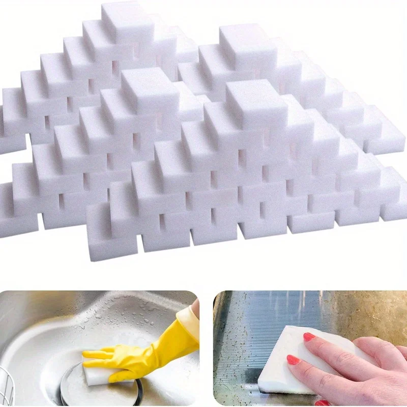 

Magic Eraser Sponge - Melamine Cleaning Sponge for Kitchen, Bathroom, Walls, and Cars, Scratch Free Scrubbing Set