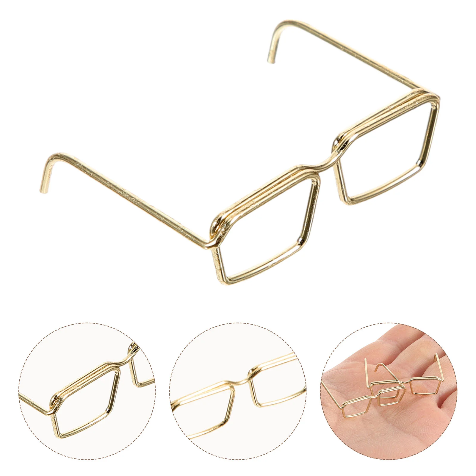 10 Pcs Glasses Frame Dress up No Lens Girls Toys Confused Frames for Steel Accessories