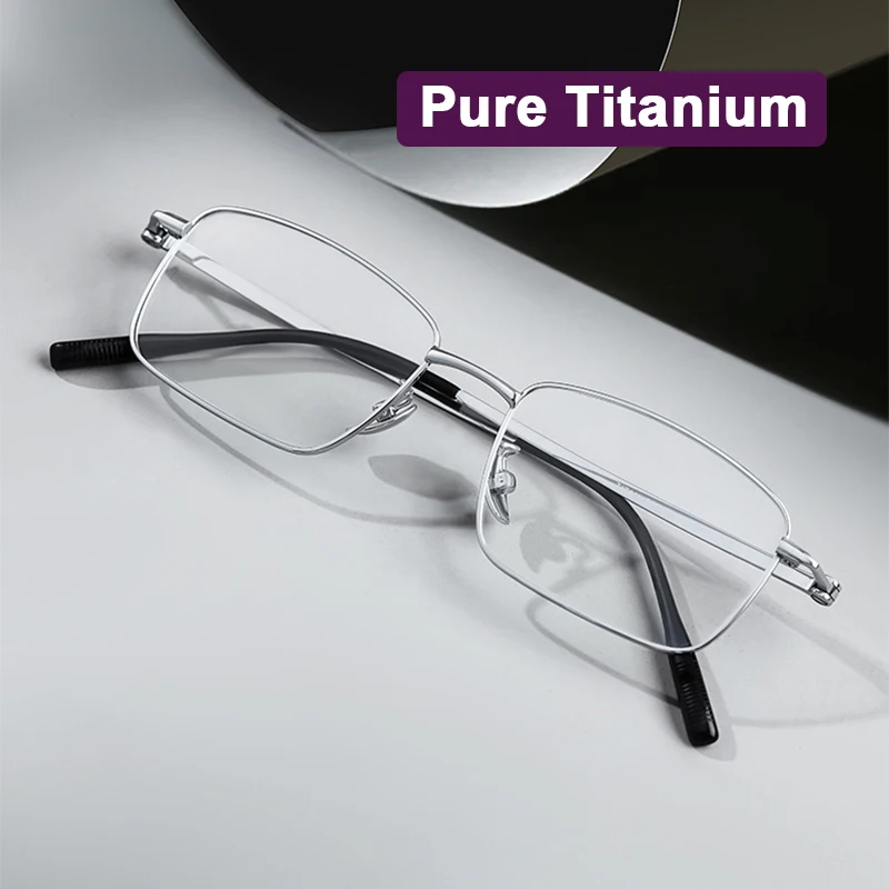 

Japanese Designer 2026 New Square Full Framework Ultralight Pure Titanium Glasses Frame Luxury Square Men Quality Spectacle