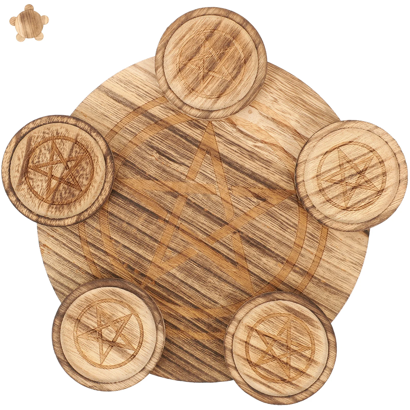 

Pentagram C Wooden Home St Wedding Bedroom Desk Holder Elegant Style Decoration Display Practical