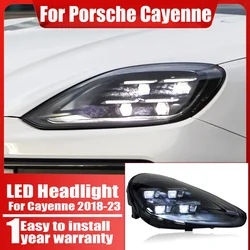 Car LED Headlamp For Porsche Cayenne 9Y0 2018 2019 2020 2021-2023 LED Headlights Upgrade 2024 9Y0 Matrix Front Lights Assembly