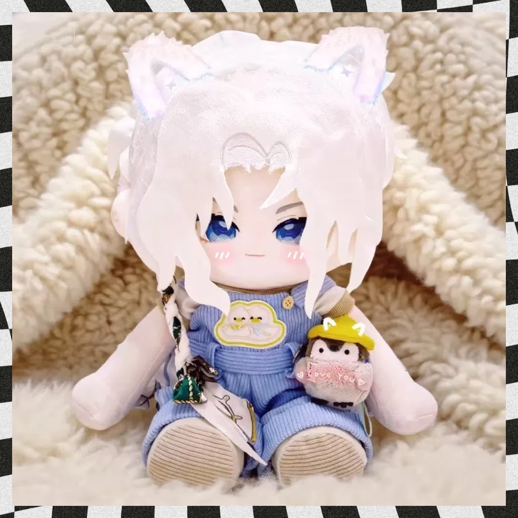 

40cm Sitting Doll Identity V Joseph Summer Blonde Hair Dress-up Cotton Doll Stuffed Plush Fans Game Anime Bid Doll Gift Xmas