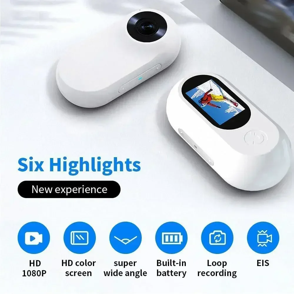 1080P Cat Camera Collar with Video Record Wireless Mini Sport Cam,Small Action Cameras,Pet Supplies,Outdoor/Inoor Birthday Gift