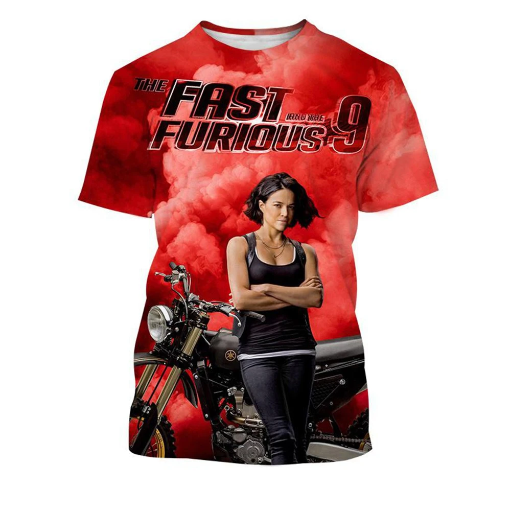 Summer Latest Fashion Cool Casual 3D Printed T-shirt Personalized Racing Hip Hop Round Neck Comfortable Short Sleeve - view 4