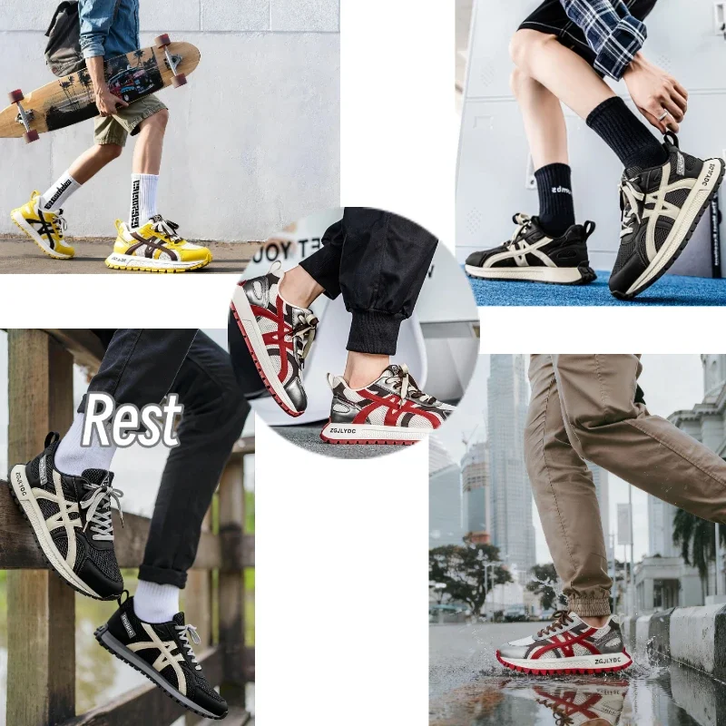 أحذية رياضية كاجوال قابلة للتنفس من Fipatbu للرجال، نعل ناعم ممتص للصدمات، مريح، حذاء رياضي كاجوال للجري للرجال #6