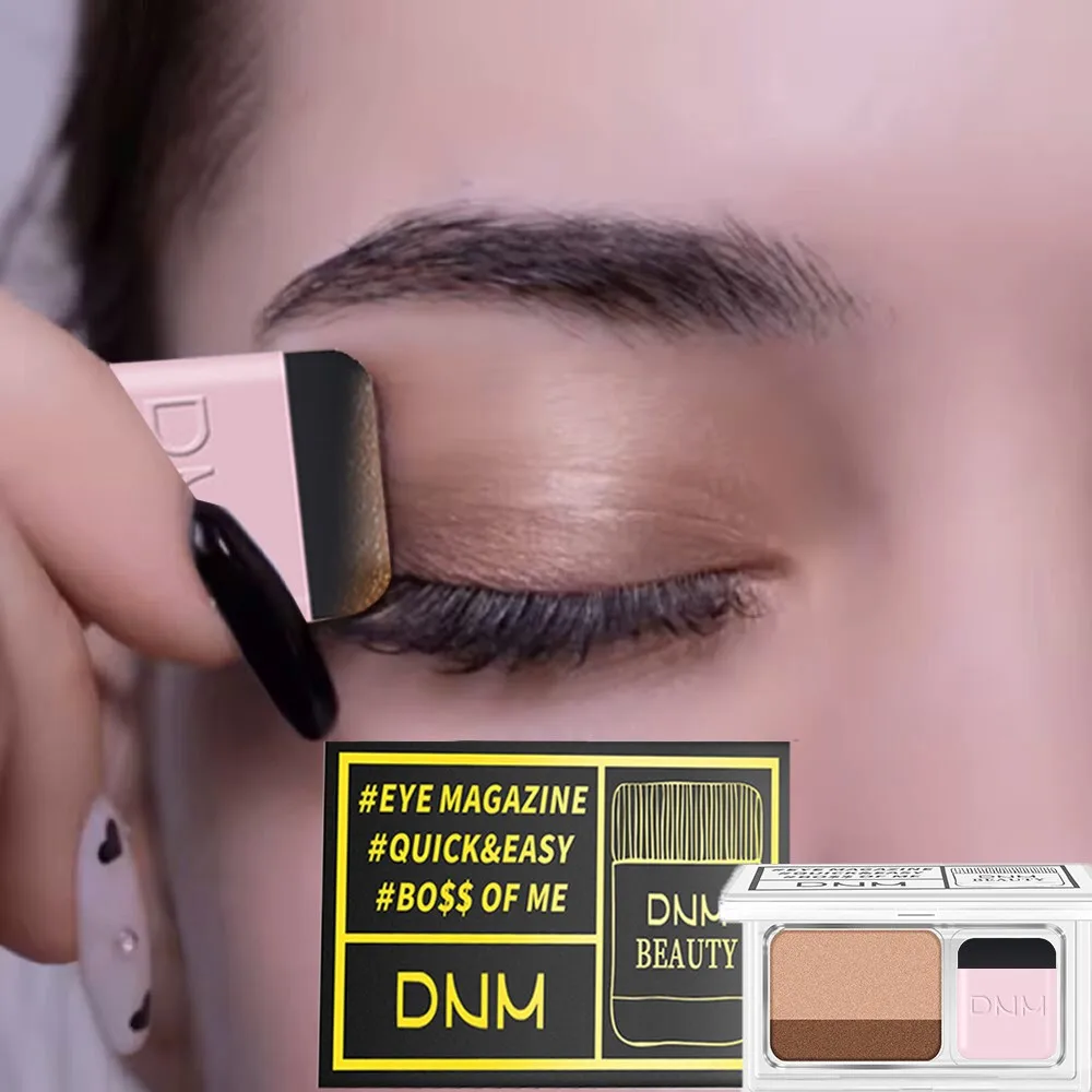 Paleta de Sombras de Ojos Mate de Dos Colores, Doble Caja Pequeña, Fácil de Llevar, Cosméticos Profesionales para Mujer