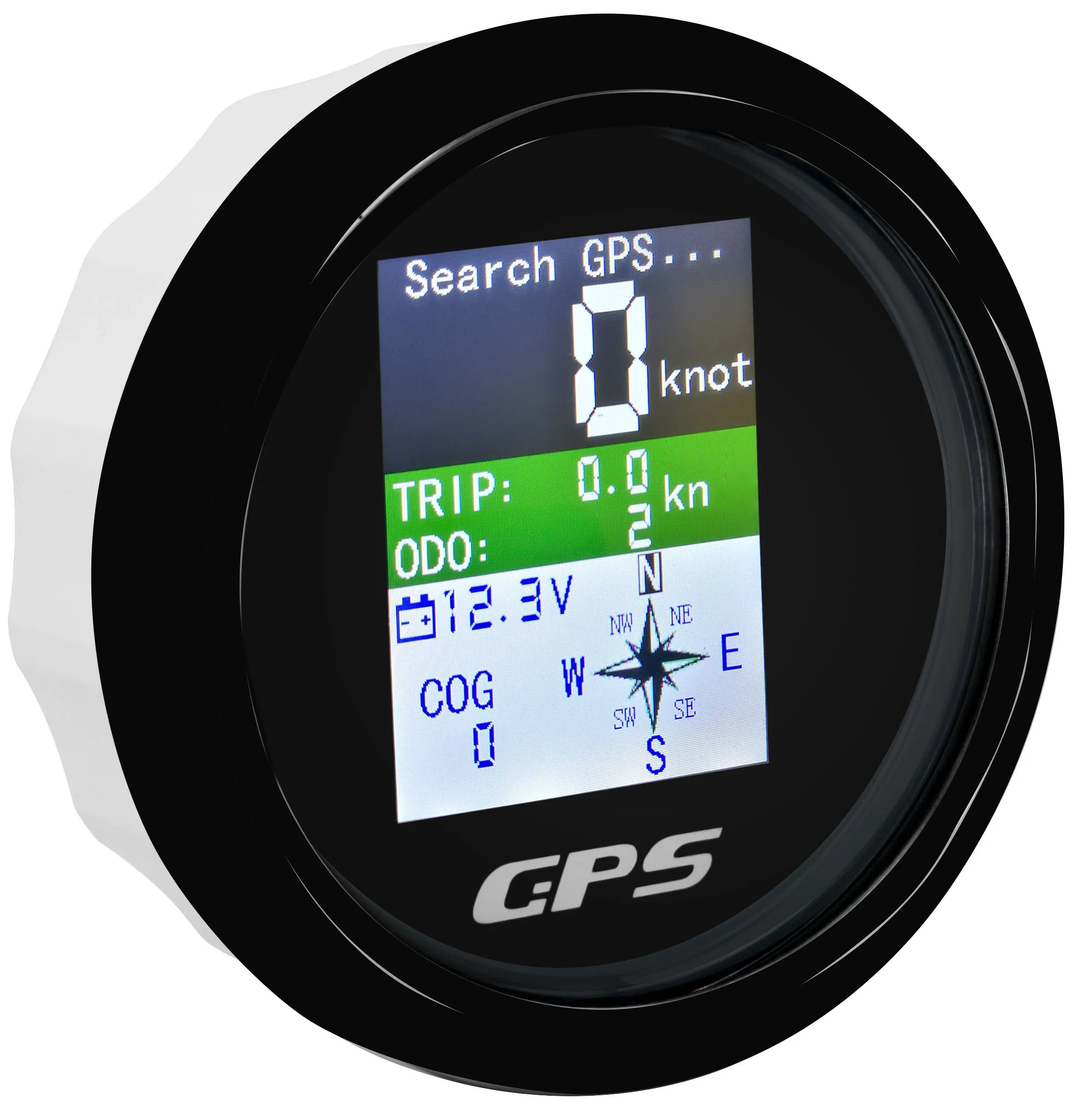 12V Round LED Light Odometer Speedometer Gauge Miles With GPS