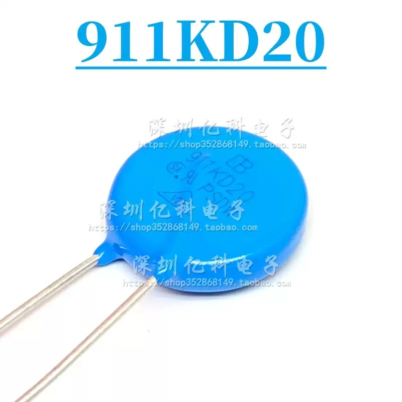 10pcs 911KD20 imported Taiwan Junyao IB varistor MOV 20D911K withstand voltage 910V direct insertion 14k911