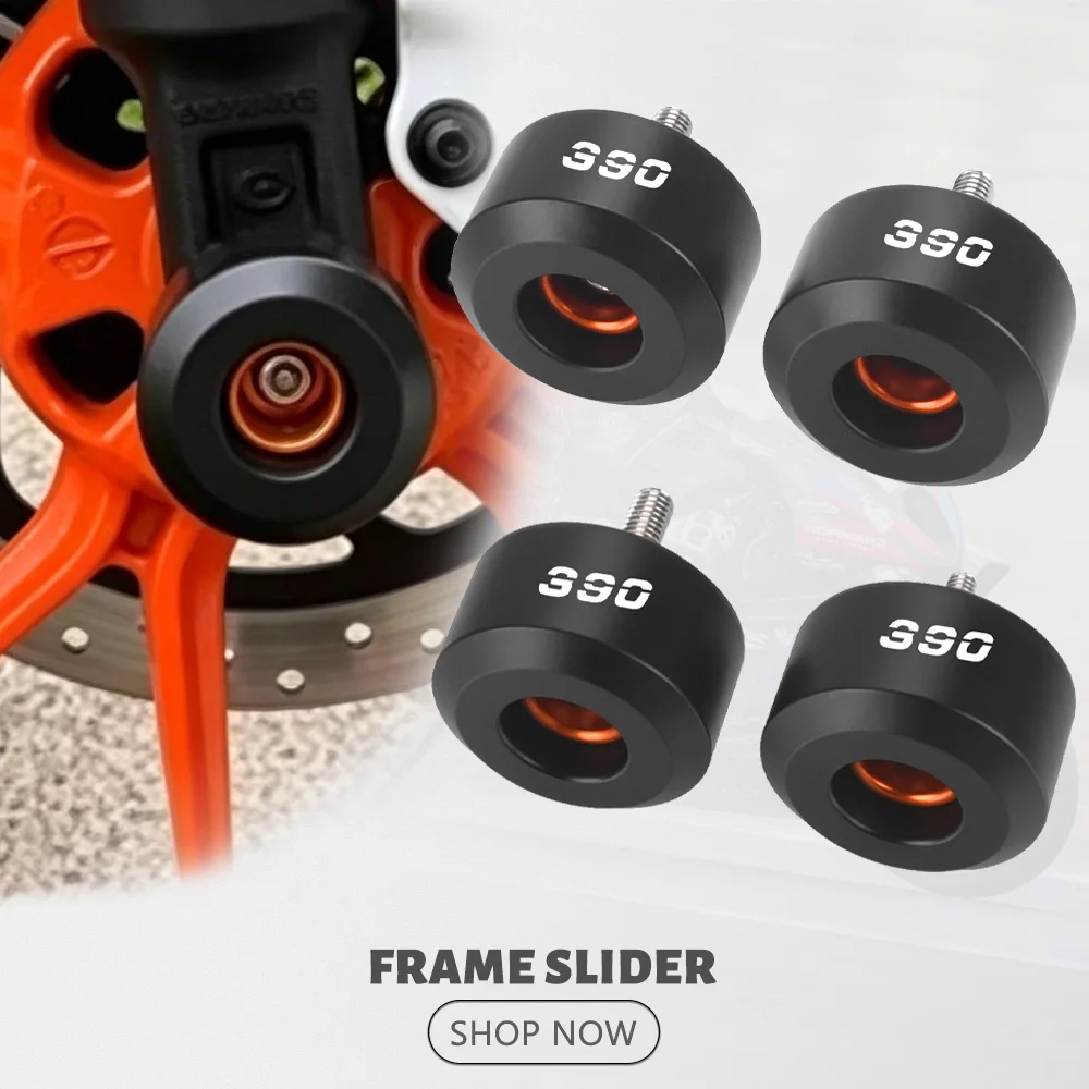 

2026 Motorcycle Frame Sliders Front & Rear Fork Wheel Crash Pads Falling Protection For KTM DUKE390 Duke 390 390duke 2013-2025
