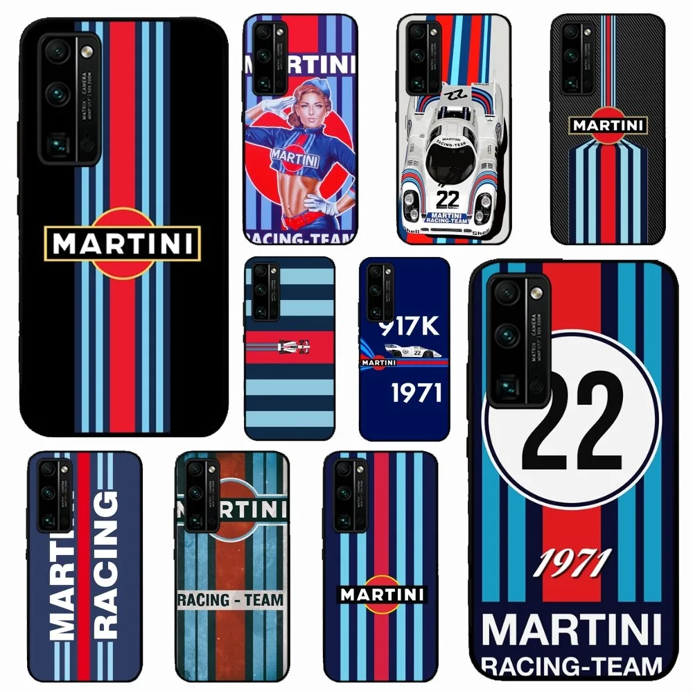 Racing Martini Phone Case For Huawei Honor 10 Lite 9 20 7A 9X 30 50 60 70 Pro Plus Soft Silicone Cover