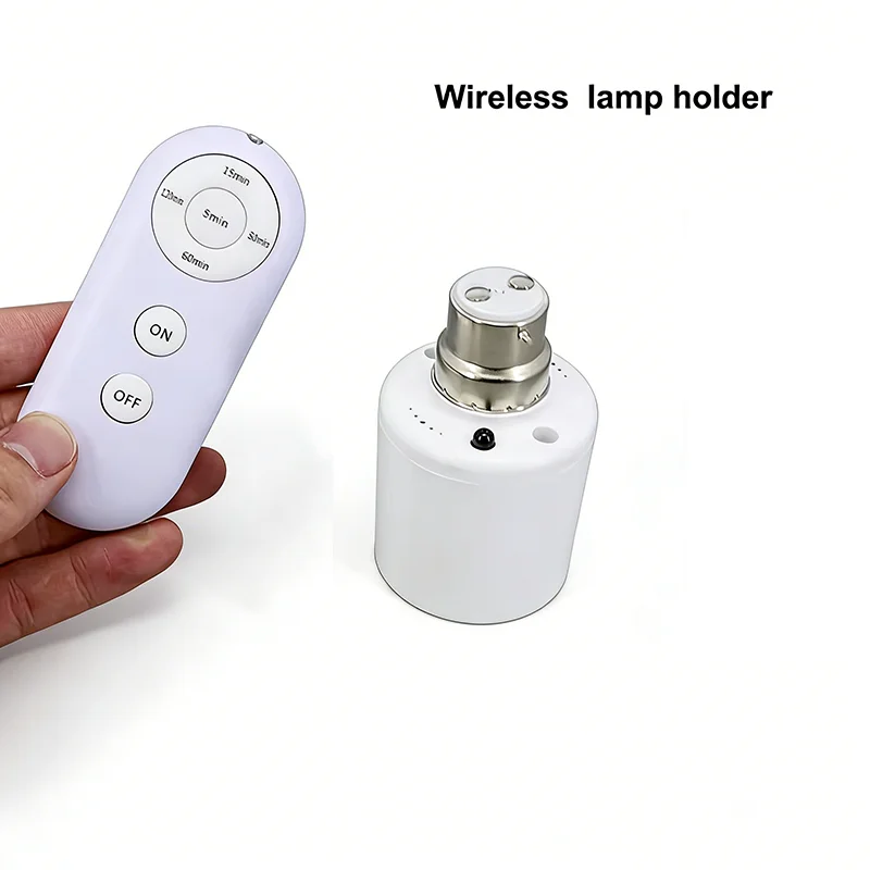 1/2/5pcs B22 to E27 Remote Control Light Bulb Base Holder Socket Smart Timer Switch Wireless 8m Lamp Holder AC 110V 220V ON Off - view 4