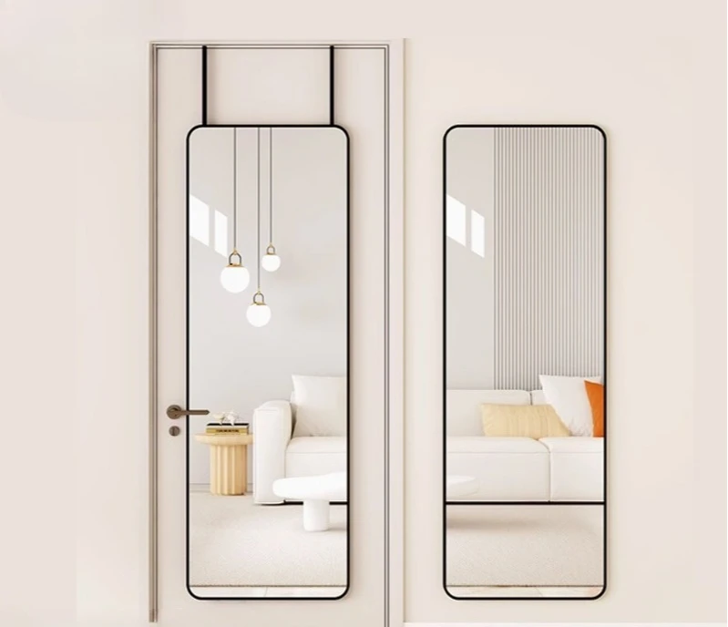 Full-length mirror Wall mirror Full-length Household bedroom hanging door fitting mirror Rental house Hanging behi
