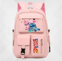 Lilo And Stitch Backpack for Girls Boys Cartoon Funny Travel Rucksack Backpacks for Teenagers Boys Gilrs School bag Adults