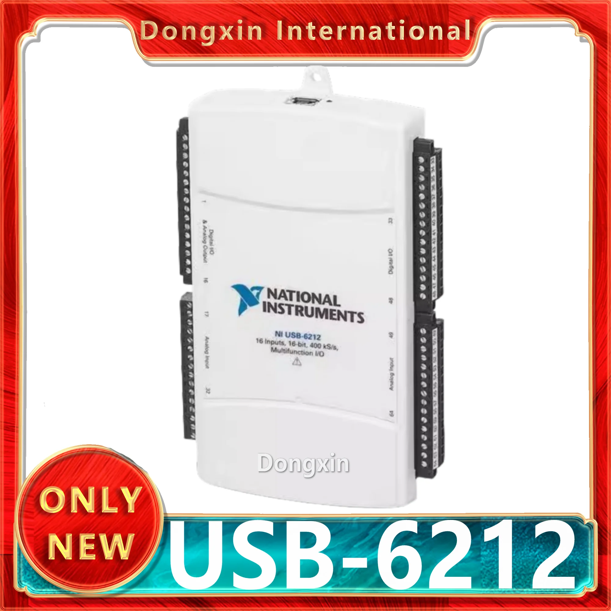 

NI USB-6212 Bus Power Supply 779675-01 16-bit 250 kS/s USB bus-powered multi-function DAQ Data acquisition card