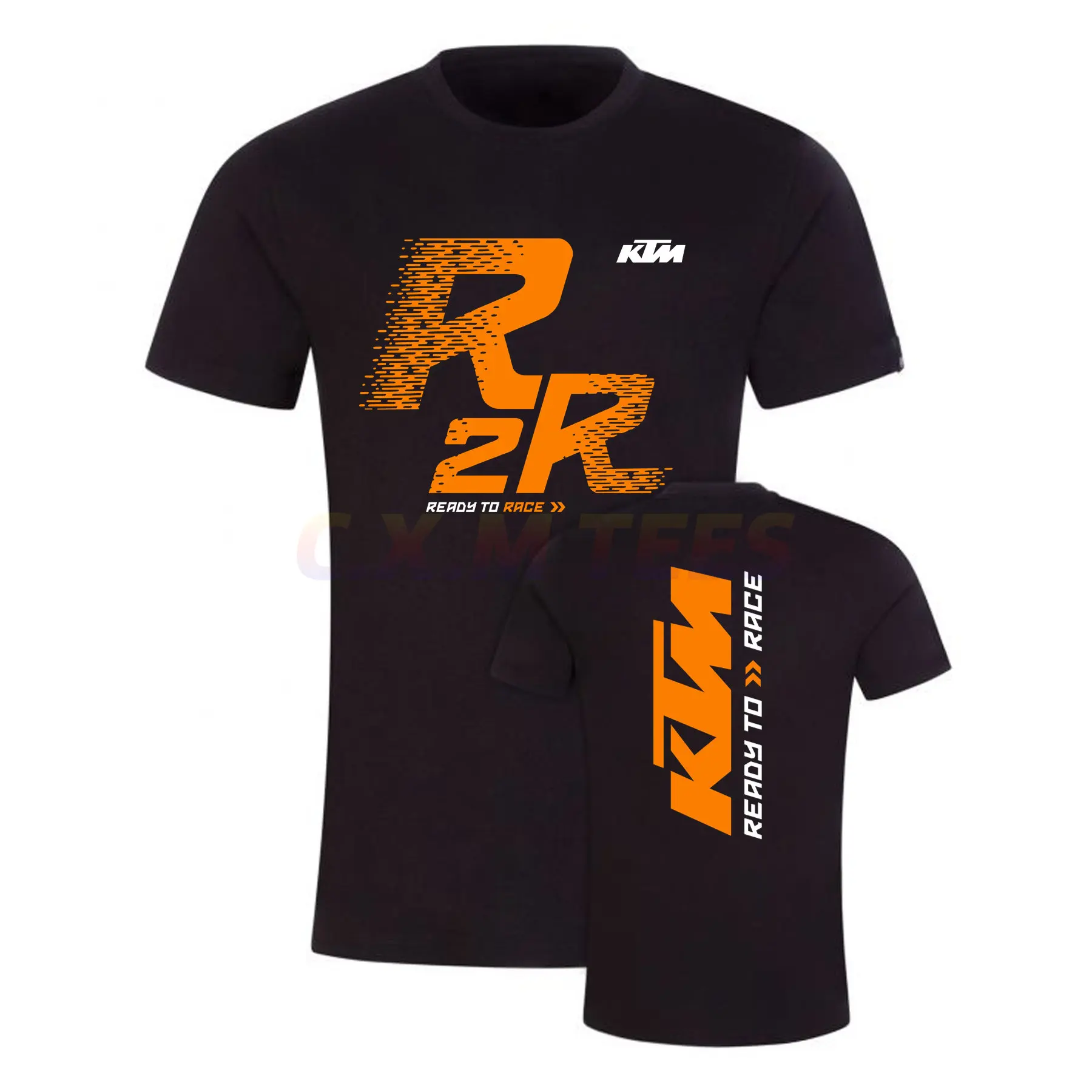 

Amazing Tees Men Ready To Race T Shirt Double-sided Casual Oversized Gift for Biker Motocross T-shirt Graphic Short Sleeve S-3XL