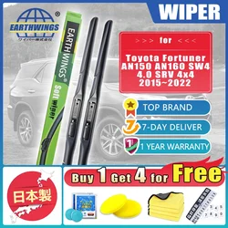 For Toyota Fortuner AN150 AN160 2015~2020 2021 2022 SW4 SRV 4x4 Car Front Wiper Blades Windscreen Windshield Brusdes Accessories