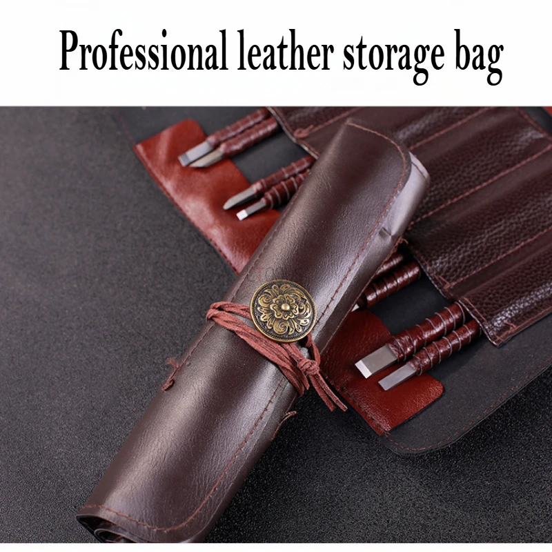 

3/8/10Pcs Stone Wood Carving Tool Kit, Wood Chisels Set Stone Carving Tool Tungsten Steel Carving Kit for Woodworking with Bag