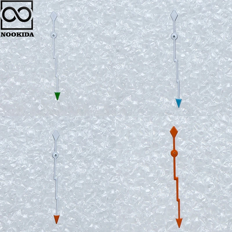 Manecillas de reloj NOOKIDA plateadas, naranjas, rojas y verdes, aptas para el movimiento NH35/NH36