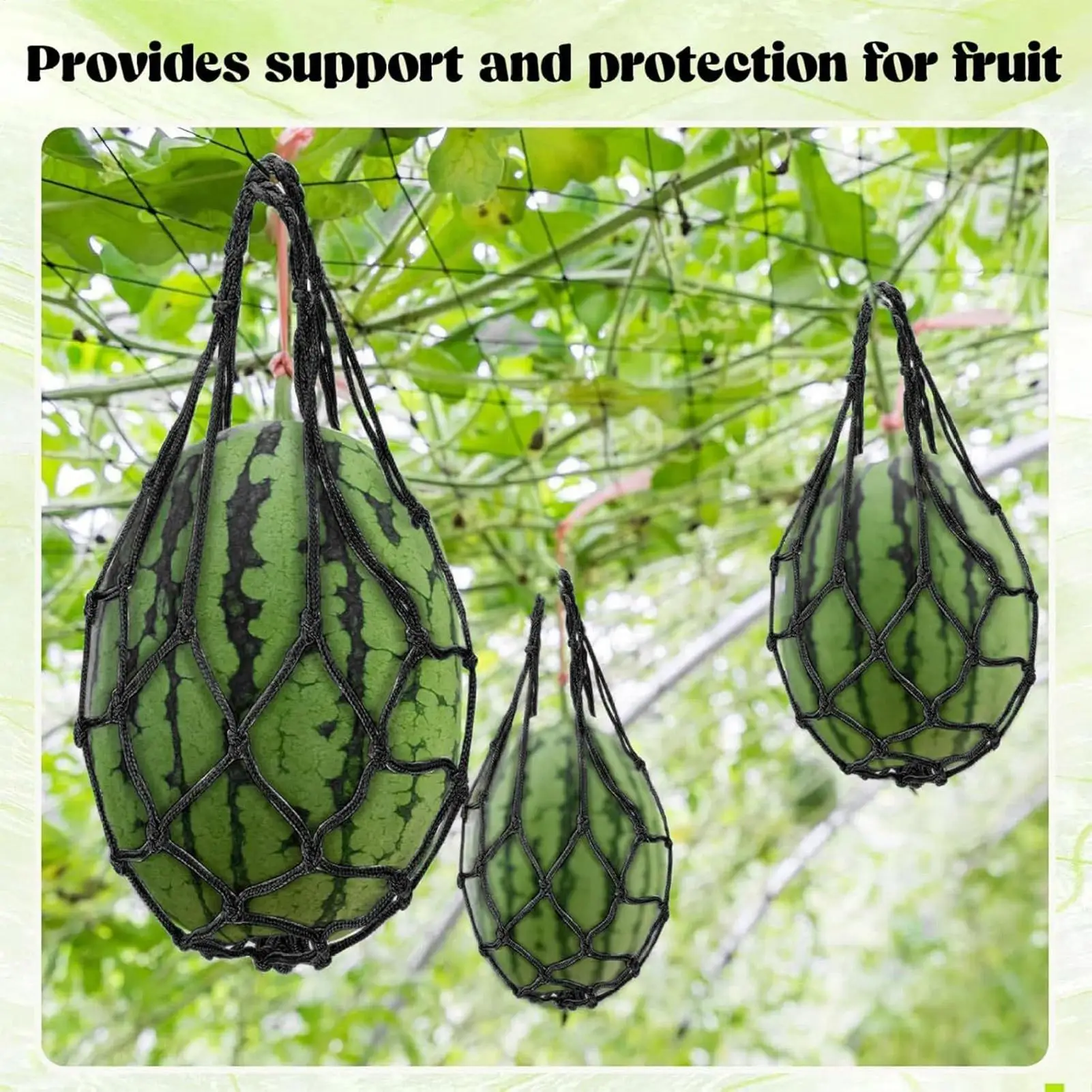 10pcs Watermelon Hammock Nets Garden Vertical Hanging Fruits Vegetable Protection net bag Harvest Fruit Sling Watermelon Bags