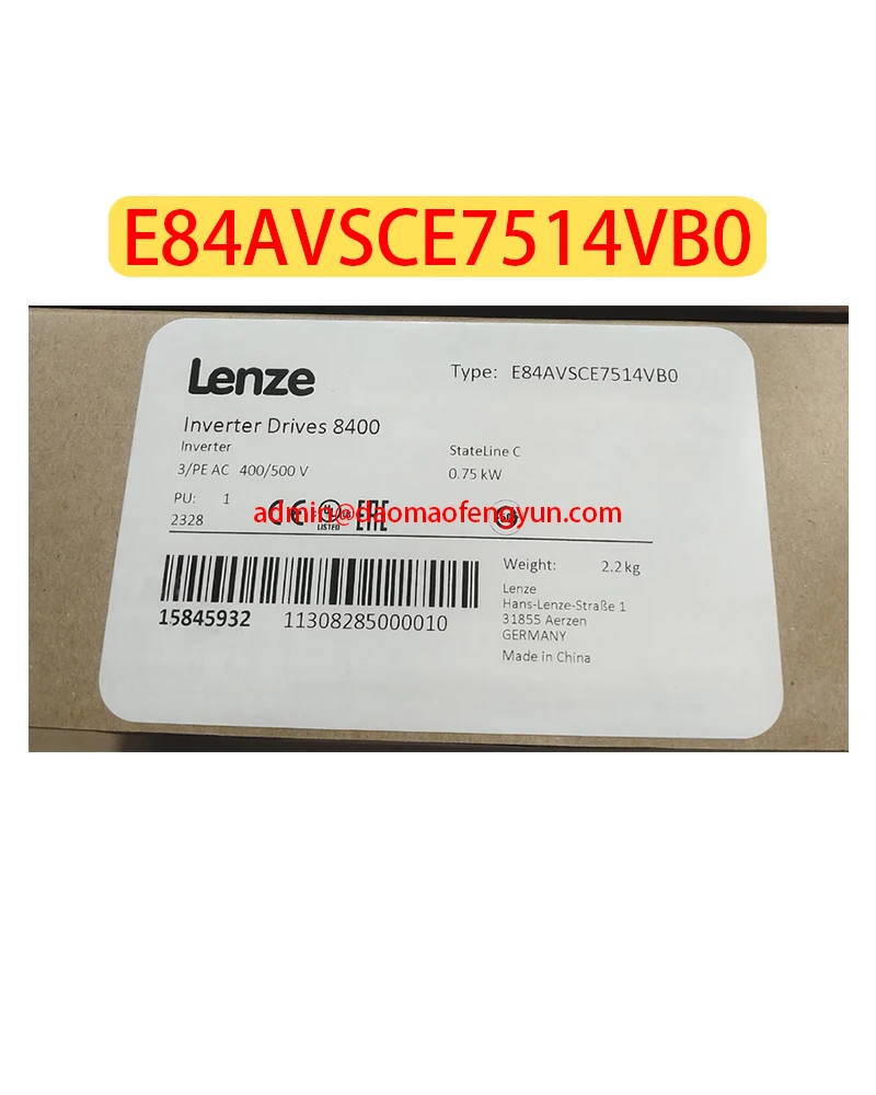 

Приводы инвертора 8400 E84AVSCE7514VB0, новый преобразователь