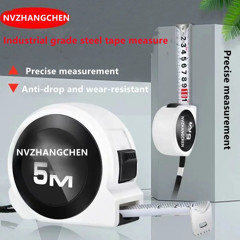 3m/5m Steel Material Tape Measure Multifunctional Household Woodworking Portable Thickening Self-Locking Measuring Meter Rule