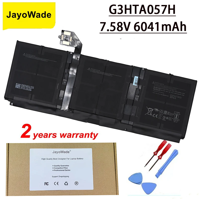 

JayoWade Factory G3HTA057H G3HTA058H Laptop Battery For Microsoft Surface Laptop 3 15" 1872 1873 7.58V 45.8WH 6041mAh Notebook