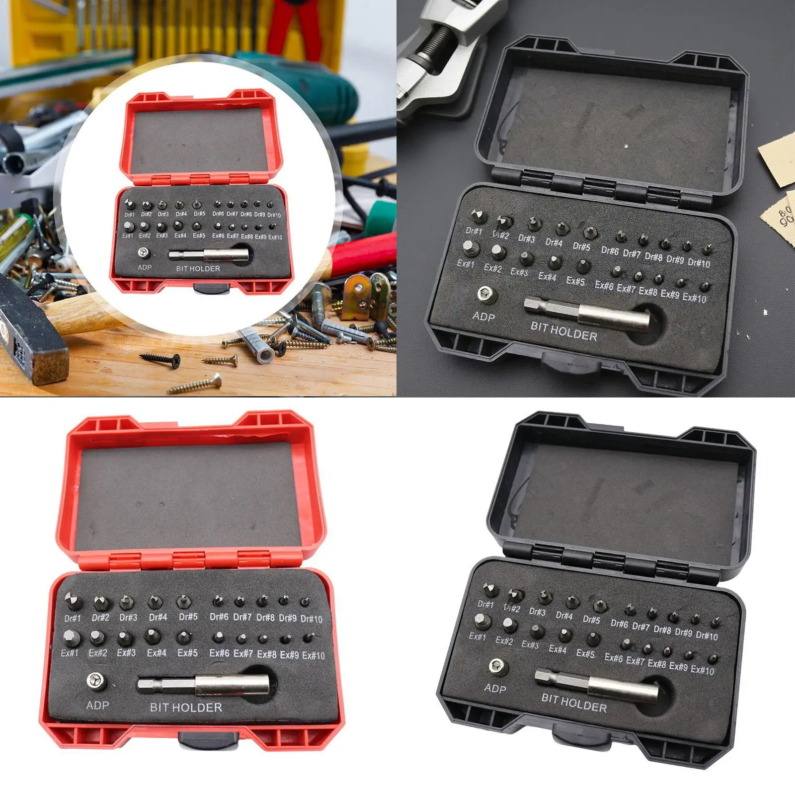 22개 손상된 나사 추출기, 부러진 스터드 제거기, 부러진 볼트 제거기