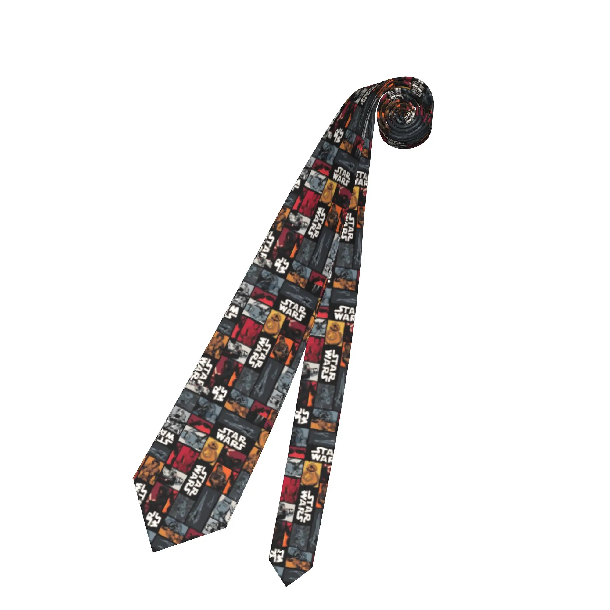 Darth Vader R2-D2  Neckties Polyester 8 cm Casual  Classic Neck Ties Star Wars for Mens Suits Accessories Gravatas Wedding Party view 5