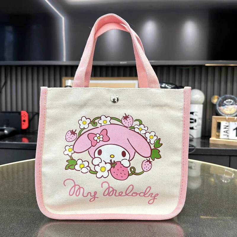 

Модная женская сумка с рисунком из мультфильма sanrio, женская сумка для хранения, дорожная сумка для покупок