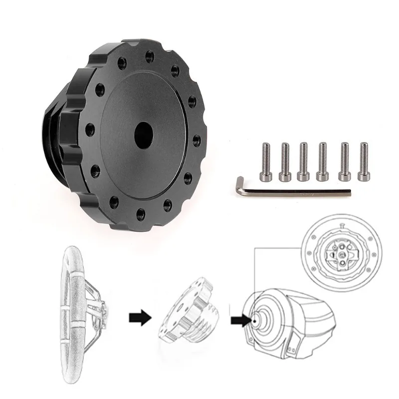 Game Steering Wheel Adapter Compatible with Thrustmaster TX T500TS Racing Simulator Steering Wheel Connector