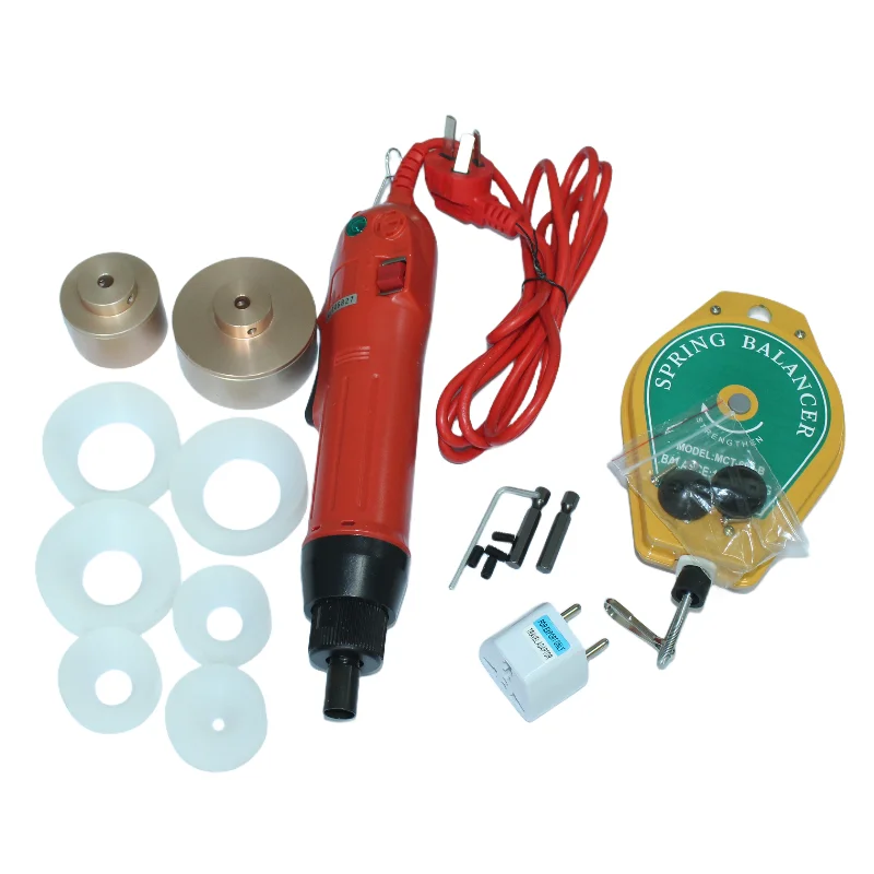 SG1050 يده آلة السد غطاء زجاجة الشد أداة غطاء كهربائي السدادة 110 فولت/220 فولت 80 واط للقبعات المستديرة SHENLIN