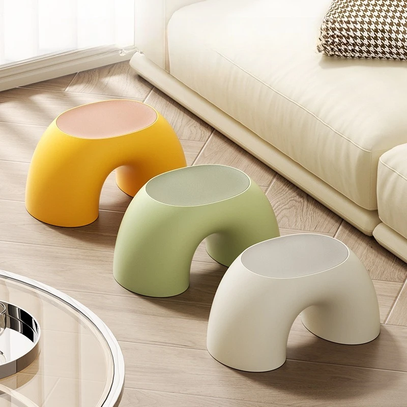 Nordic Hallway ottoman plastic small Interior portable Stool chair modern minimalist подставка для