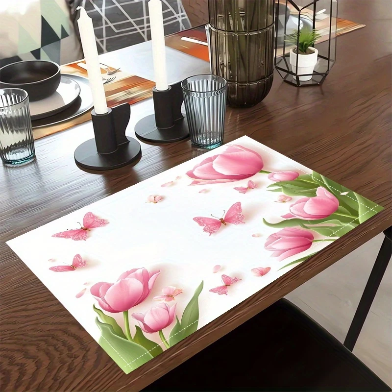 Pink Tulips Decorative Centerpiece Perfect for Outdoor Kitchens Dining Table Decoration Beautiful Touch of Nature