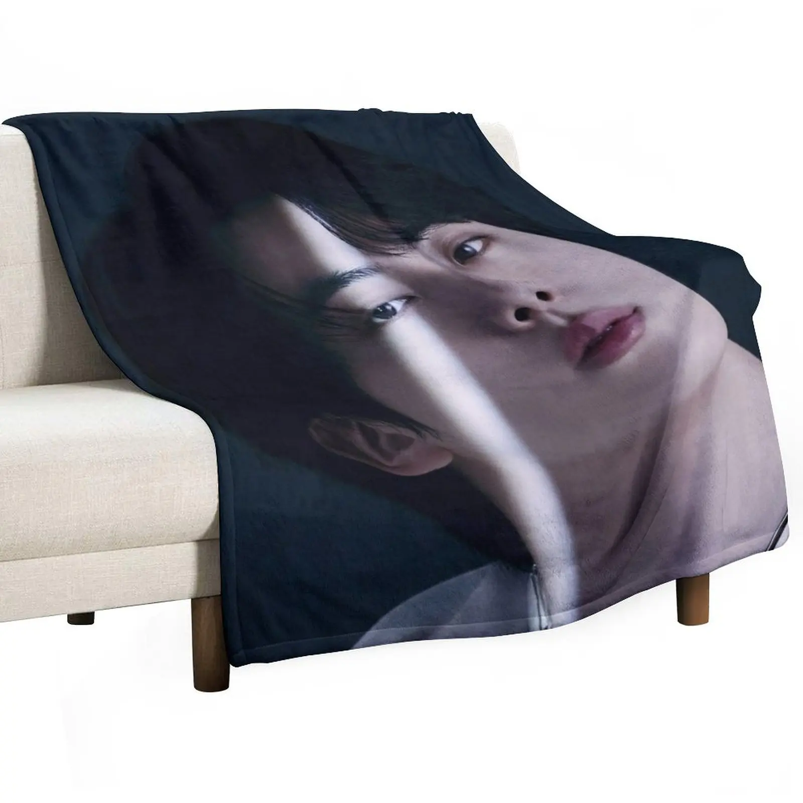 

Jin Concept Photo (Door ver.) Throw Blanket cosplay anime for sofa Flannel Fabric Blankets