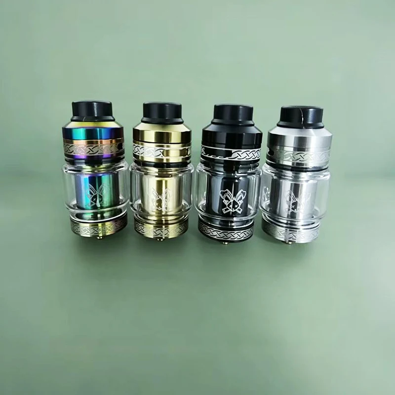 Dead Rabbit V2 RTA Yeniden Yapılandırılabilir Tank 2ml/5ml Y-Tipi Güverte Açılır-Doldurulabilir Dolum Sistemi Üstten Hava Akışlı Dekoratif Yedek Parçalar Dahildir