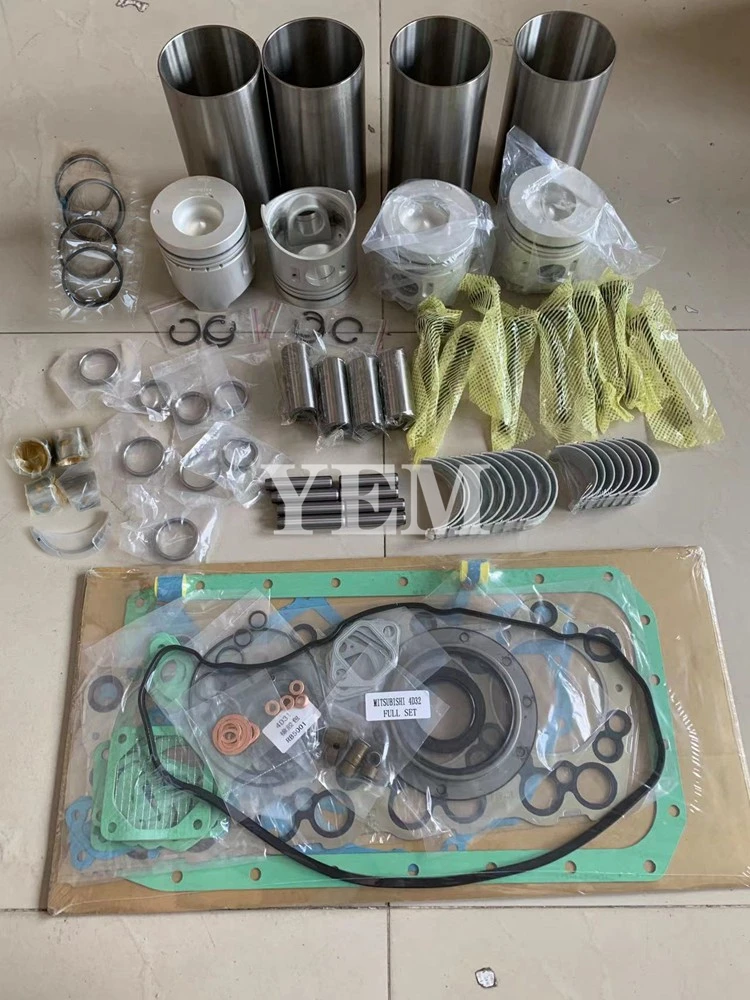 For Mitsubishi Machine Engine 4D32 Overhaul Rebuild Kit With Gasket Set Bearing&Valve Train ME012174