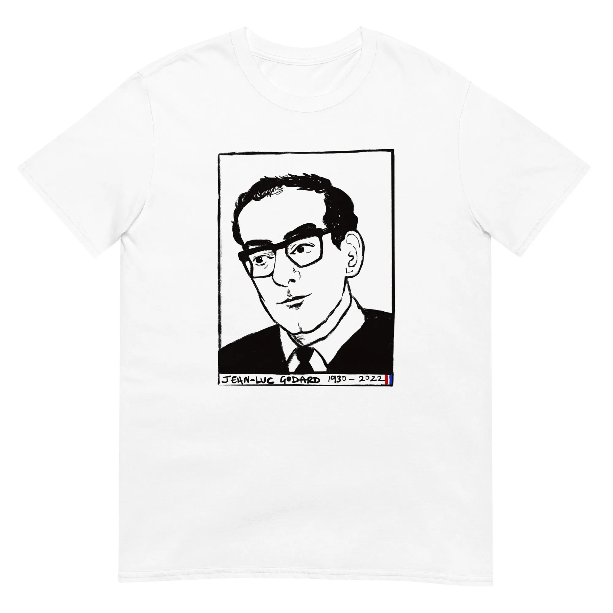 Футболка унисекс джинсовый люк крестный белый серый