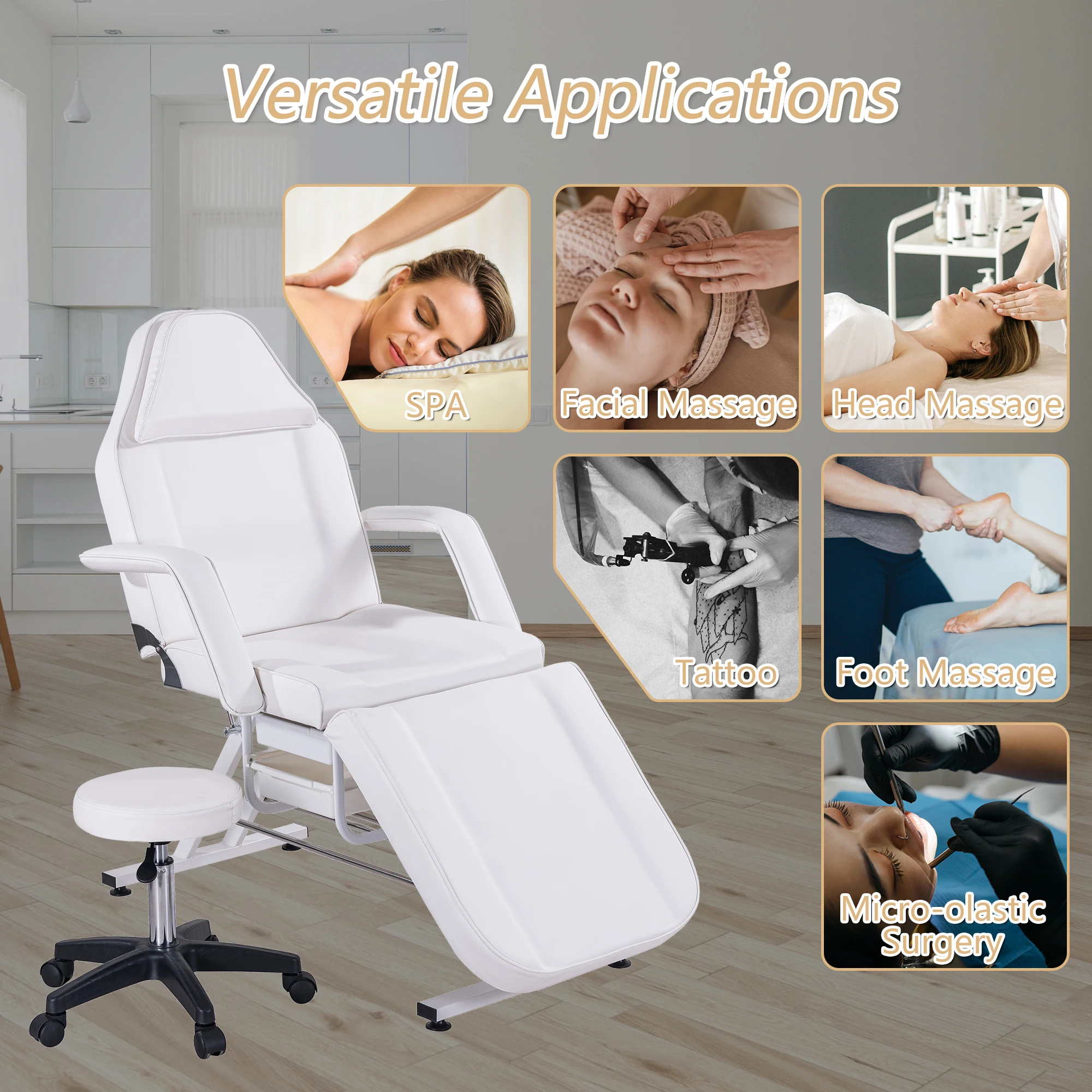 Unirelax-cama de Spa barata, mesa de masaje para tatuajes, silla Facial reclinable para tienda de masaje de belleza, cama Facial para salón