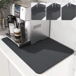 VIKAMA 1PC Simple Kitchen Diatoma-Mud Carpet Super Absorbent Countertop Drain Mat Non-Slip Bar Placemat Dry Coasters Home Decor