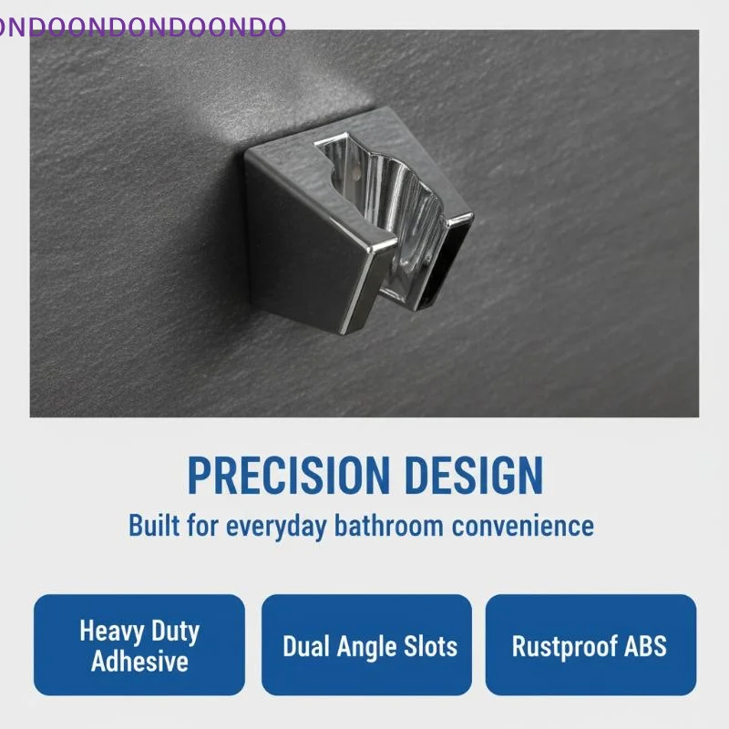 Shower Head Holder Adjustable Plastic Wall Mount Waterproof Bracket for Home Outdoor Camping Shower Use