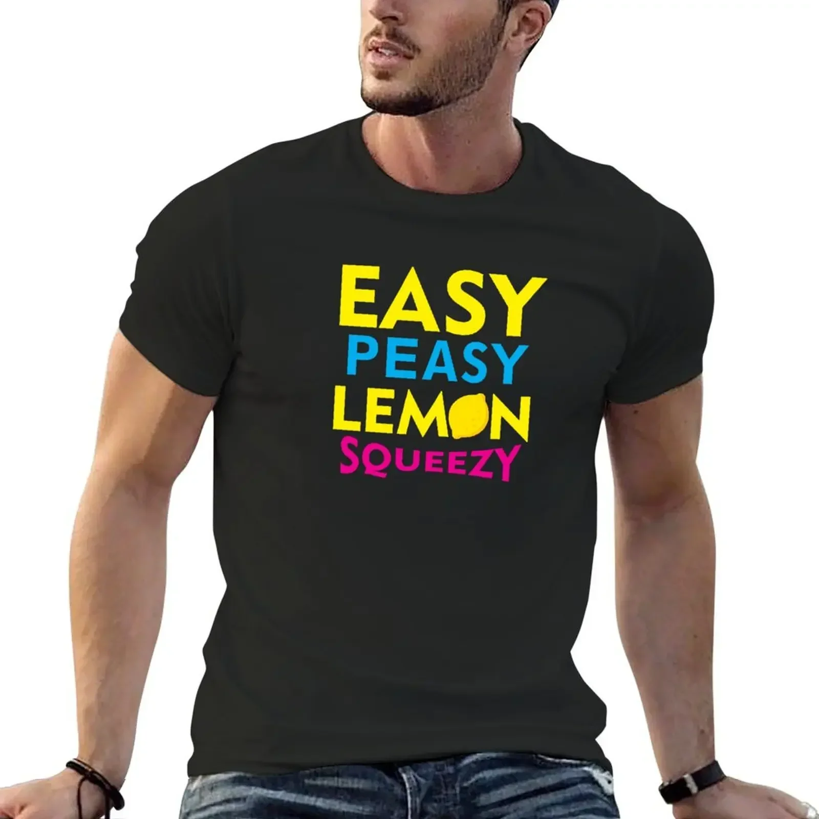 Easy Peasy Lemon Squeezy T-Shirt customizeds plus sizes vintage graphic t shirts funny t shirts for men