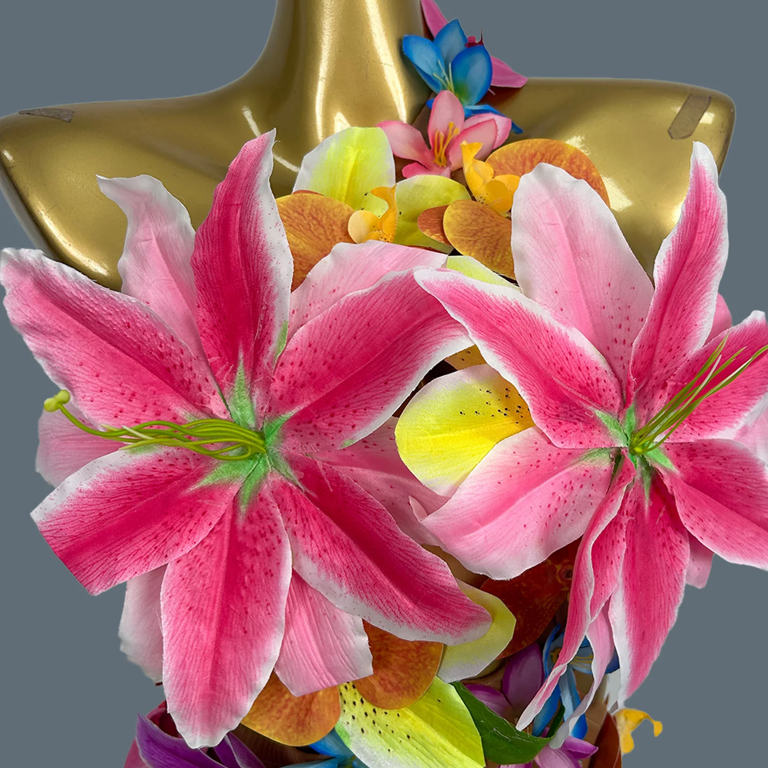 Women Trendy Night Party Dress gig Costume Sexy See Through Mesh Flowers Dress Birthday Celebrate Photo Shoot Wear Fangzhenhua