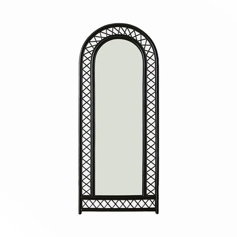 

CX Star Vine Mirror Homestay Rattan Full Body Mirror Cloakroom Floor to Floor, Home Bedroom