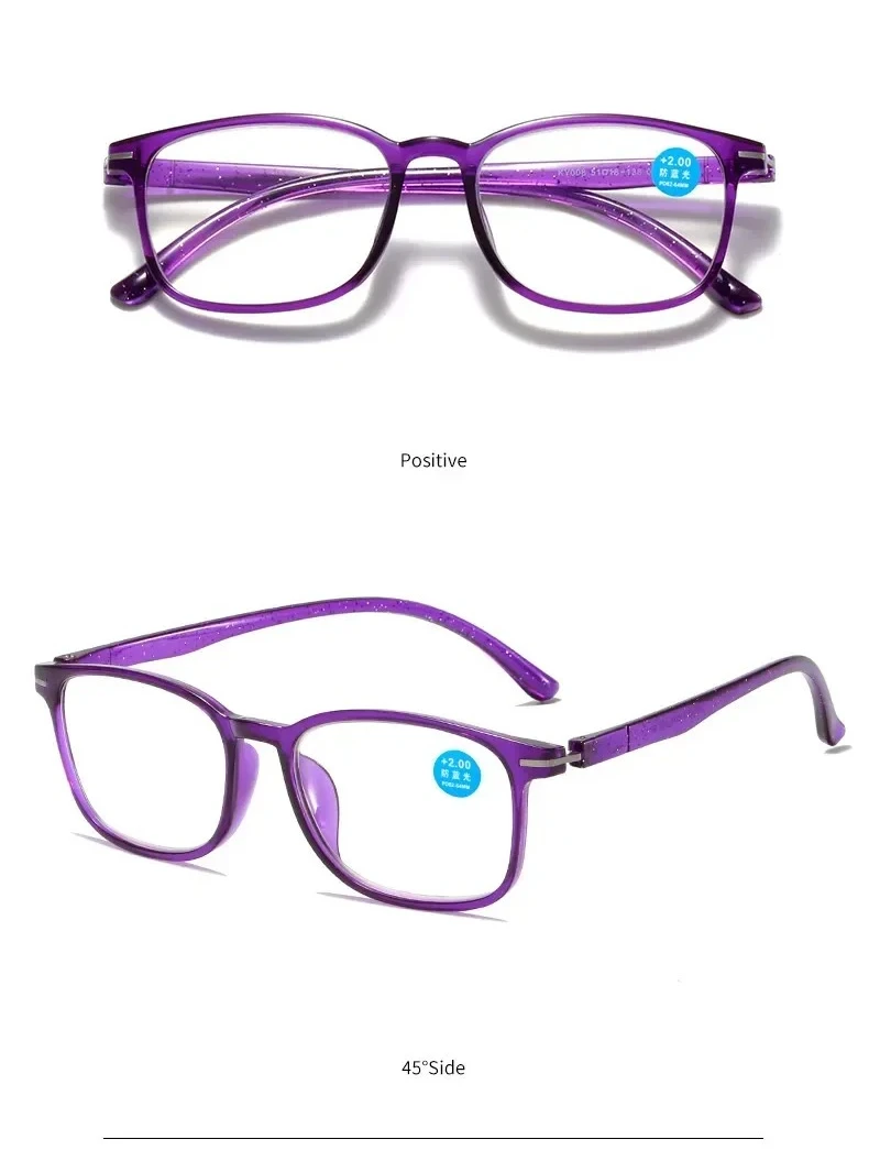 Ultraleichte und modische Lesebrille für Männer und Frauen, hochauflösende Anti-Blaulicht-Presbyopie-Brille, 0+100 bis+400 – Detail 12