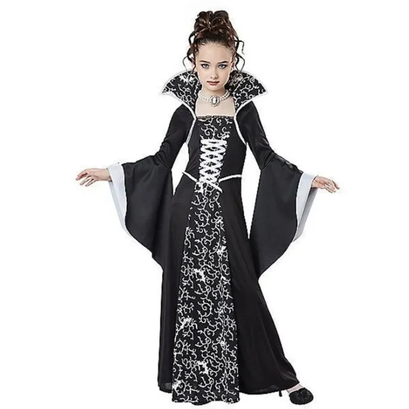 Halloween Cosplay Witch Vampire Costume for  Girls Disfraz Carnival Dress Up Party Mujer  Performance Clothing