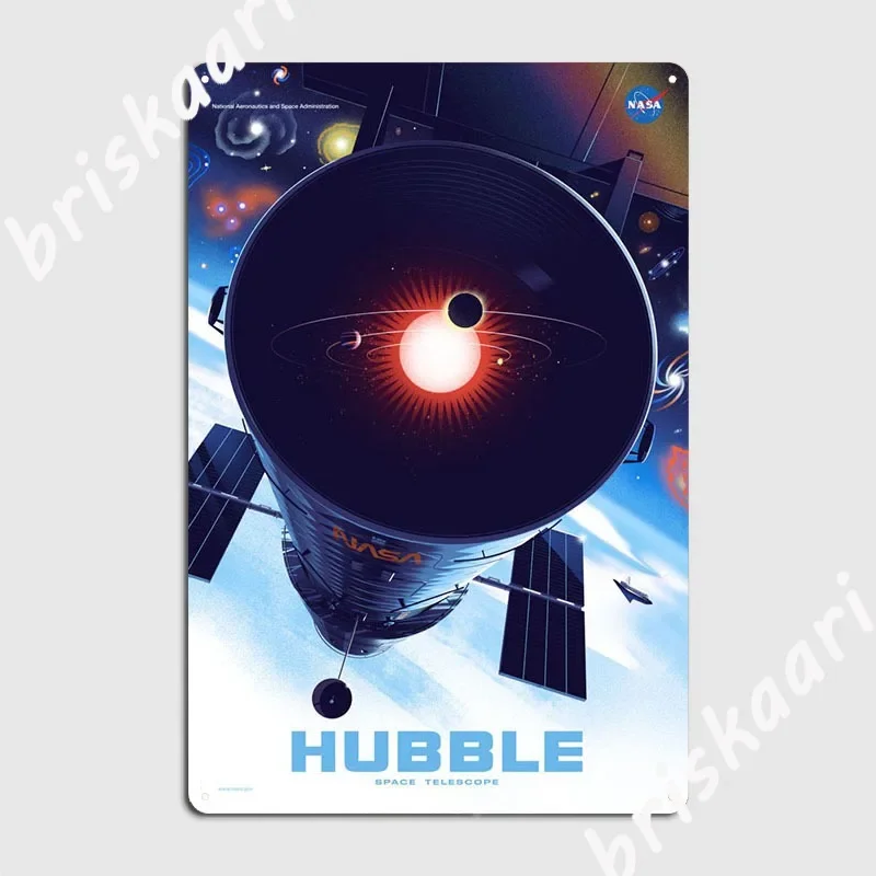 Hubble Metal Sign Cinema Garage Plates Party Customize Tin Sign Posters