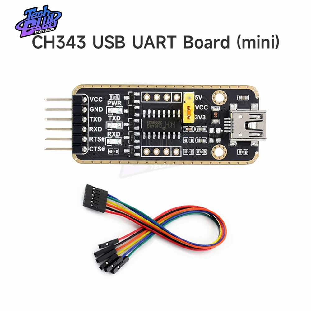 Módulo de Comunicação USB para UART, Micro, Mini, Tipo A, Tipo C, Transmissão de Alta Transmissão, Acessórios de Alimentação